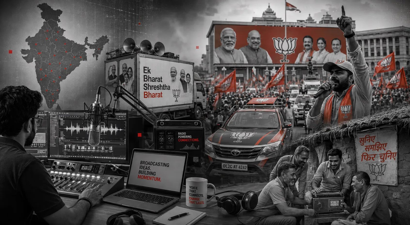 Radio campaign execution at national election scale