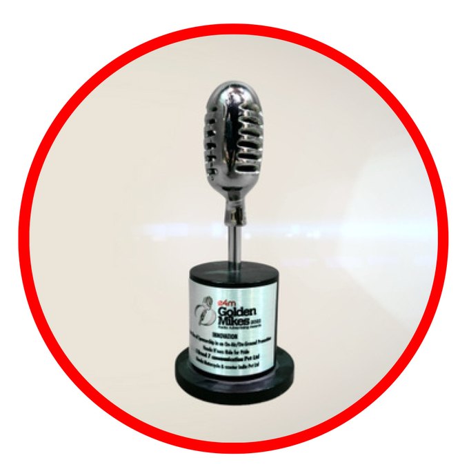 Golden Mike Awards trophy