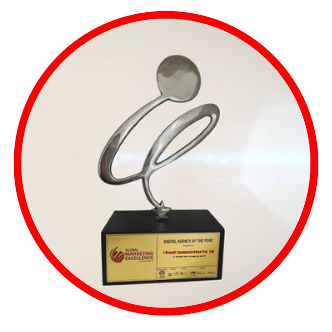Global Market Excellence Awards trophy